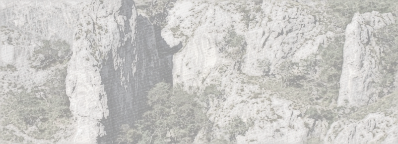 Foto von einer Karstlandschaft.